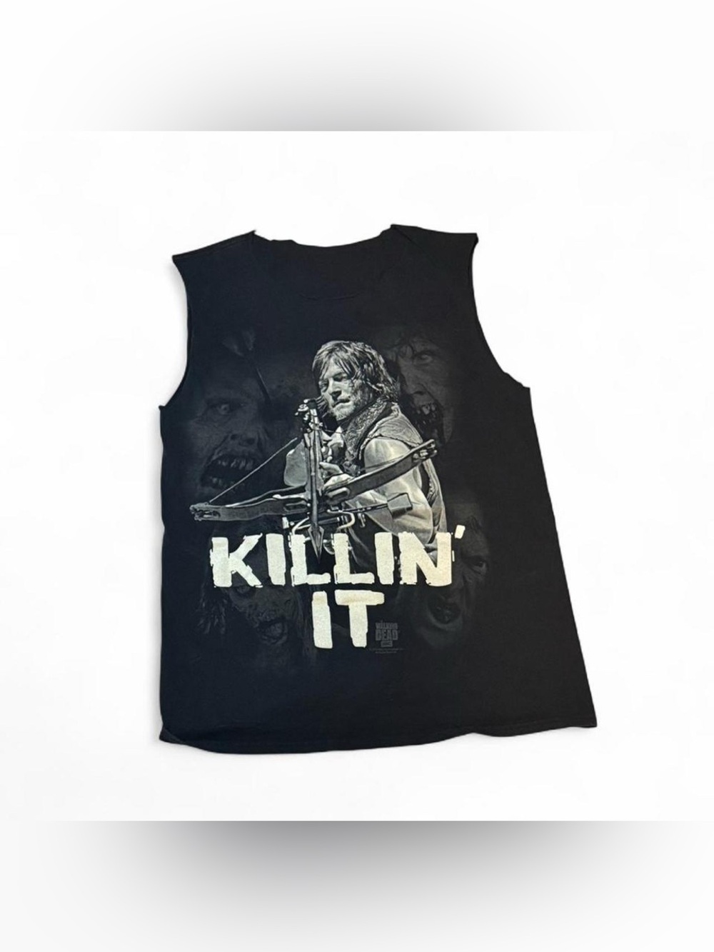 The Walking Dead "Killin' It" Black Muscle Tee